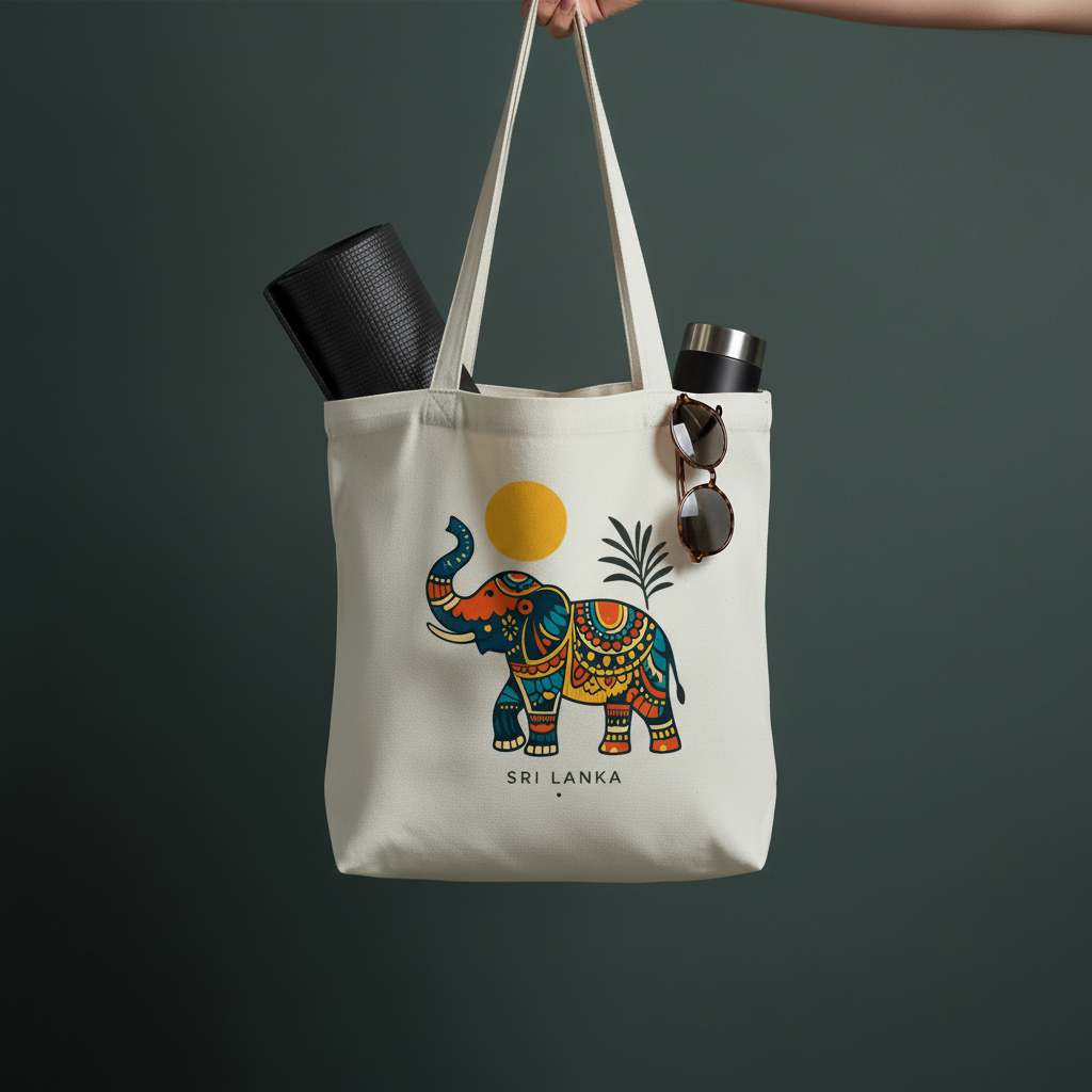 Elephant Tote - Yoga Mat & Bottle